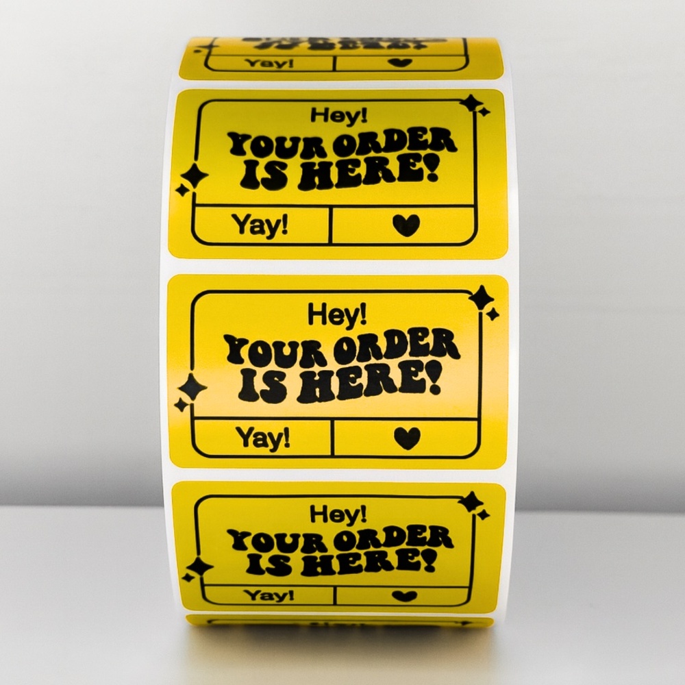 "Your Order Is Here!" Mailer Stickers | Shipping Essentials| THANK YOU STICKERS - Picture 8 of 11